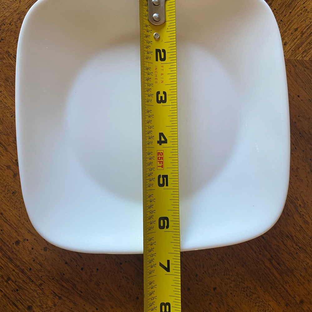 4 Corelle White 6.5” Sq appetizer plates - Picture 10 of 10